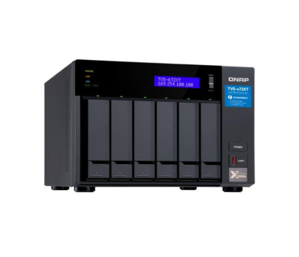 QNAP Serwer NAS TVS-672XT-i5-8G 6bayNAS 10GBASE-T Thunderbolt 3 - 1375125 - zdjęcie 3